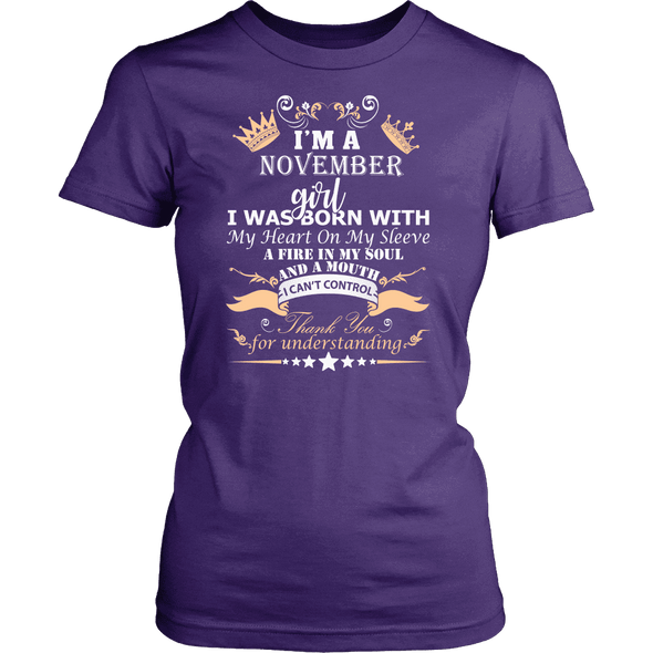 Save $10 Today (Offer Ends Soon) - November Born Girl Printed***Limited Edition*** Shirts