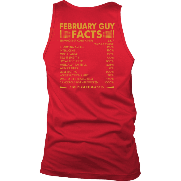 Limited Edition ***February Guy Facts Back Print*** Shirts & Hoodies