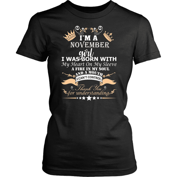 Save $10 Today (Offer Ends Soon) - November Born Girl Printed***Limited Edition*** Shirts