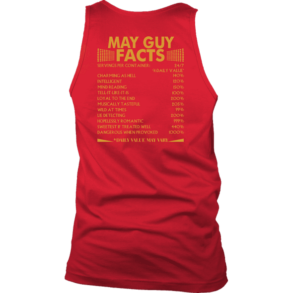 Limited Edition ***May Guy Facts Back Print*** Shirts & Hoodies