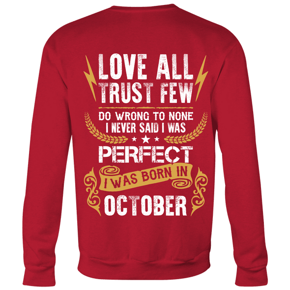 Limited Edition ***Love All Trust Few October Back Print*** Shirts & Hoodies