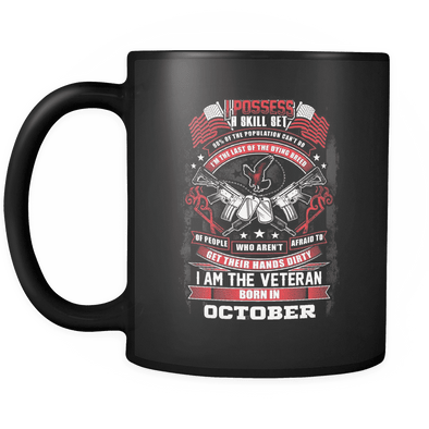 Veteran Born In October Mug