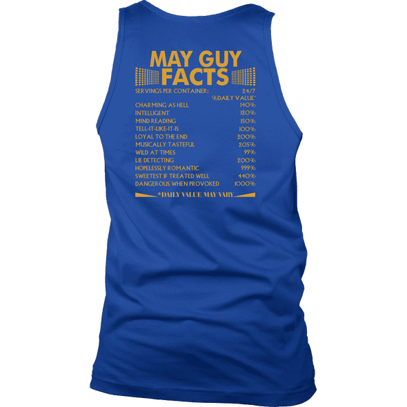 Limited Edition ***May Guy Facts Back Print*** Shirts & Hoodies