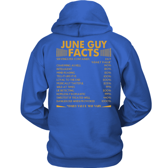 Limited Edition ***June Guy Facts Back Print*** Shirts & Hoodies