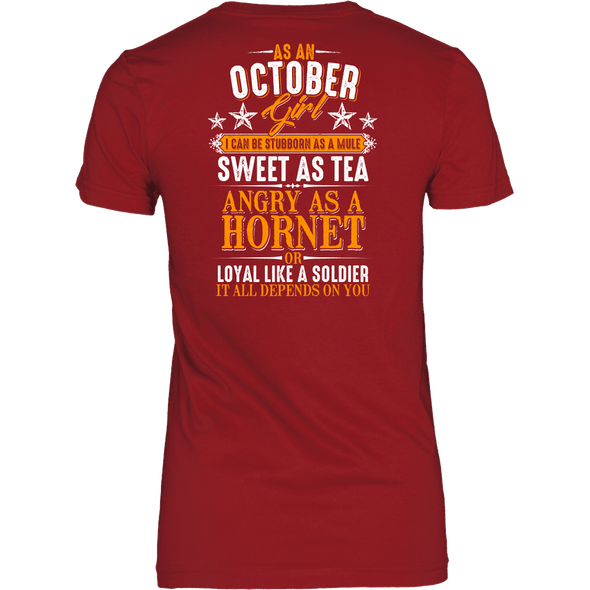 Limited Edition ***October Girl Sweet As Tea Back Print*** Shirts & Hoodies