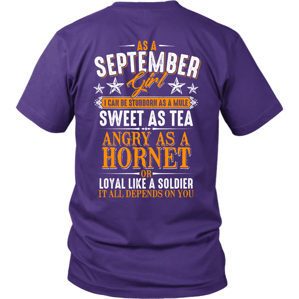 Limited Edition ***September Girl Sweet As Tea Back Print*** Shirts & Hoodies