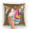 Personalized Custom Unicorn Pillow Sequin