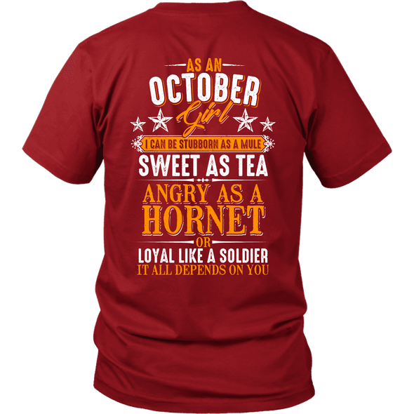 Limited Edition ***October Girl Sweet As Tea Back Print*** Shirts & Hoodies