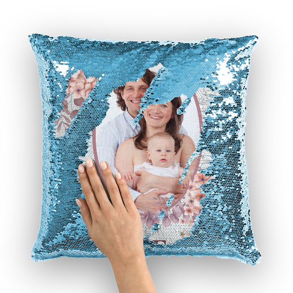 Family Sequin Pillow Cushion Cover