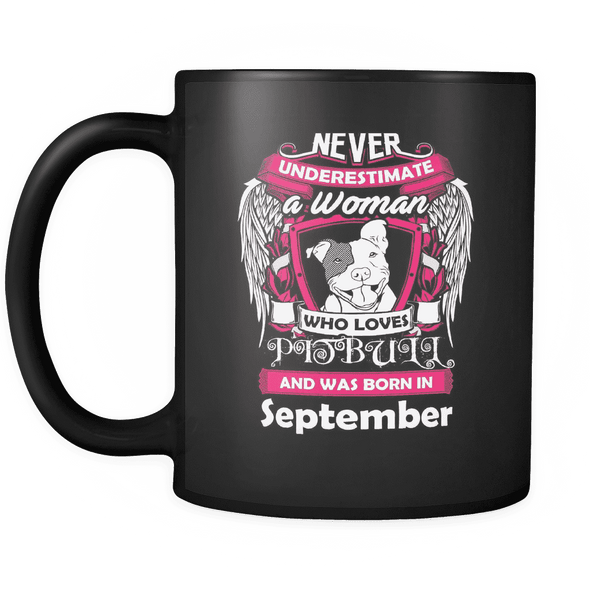 September Women Who Loves Pitbull Mug