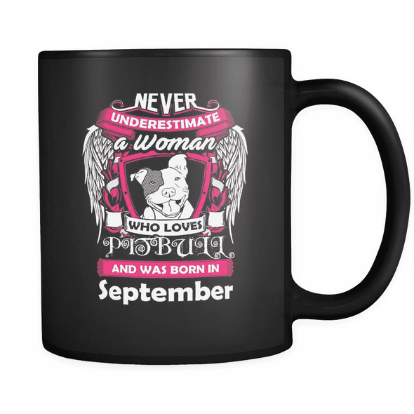 September Women Who Loves Pitbull Mug