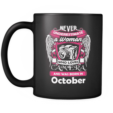 October Women Who Loves Camera Mug
