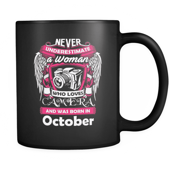 October Women Who Loves Camera Mug