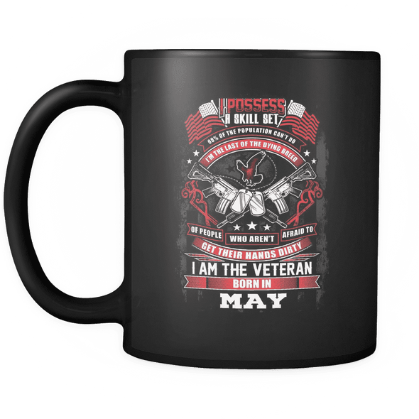 Veteran Born In May Mug