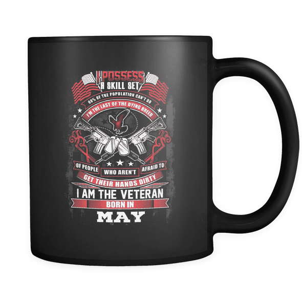 Veteran Born In May Mug