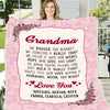 Personalized Grandma's Love You Blanket for Grandma/Grandpa/Mamma/Auntie