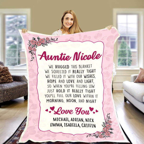 Personalized Grandma's Love You Blanket for Grandma/Grandpa/Mamma/Auntie