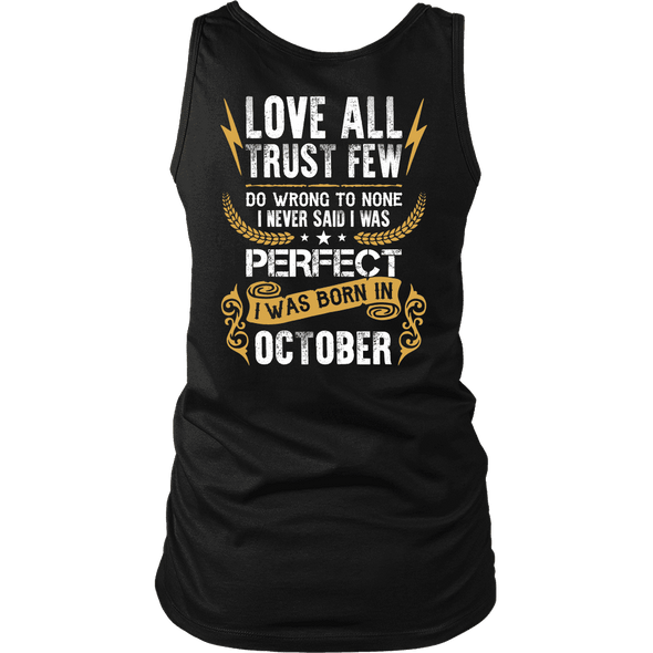 Limited Edition ***Love All Trust Few October Back Print*** Shirts & Hoodies