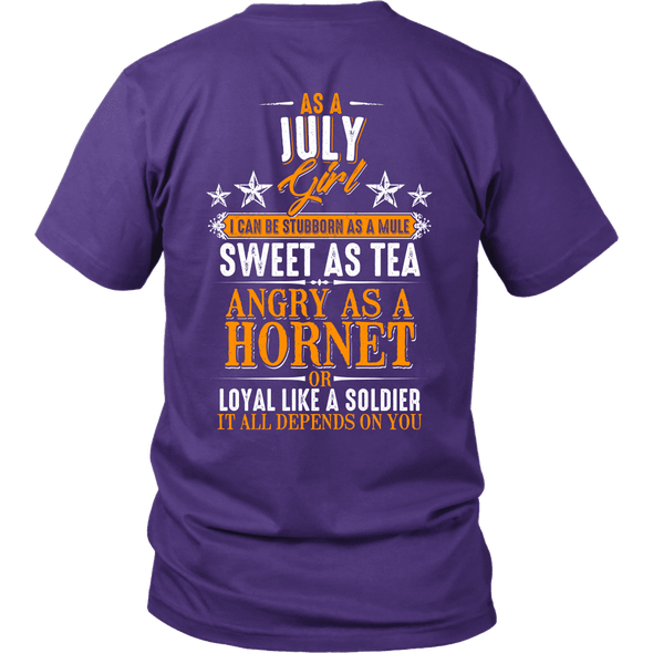 Limited Edition ***July Girl Sweet As Tea Back Print*** Shirts & Hoodies
