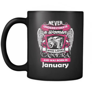 January Women Who Loves Camera Mug