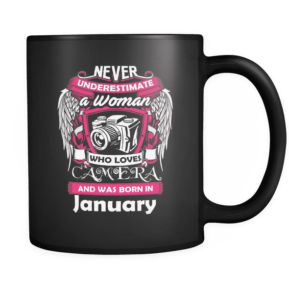 January Women Who Loves Camera Mug