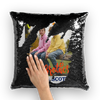 Siblings Pillow Sequin Cushion Cover