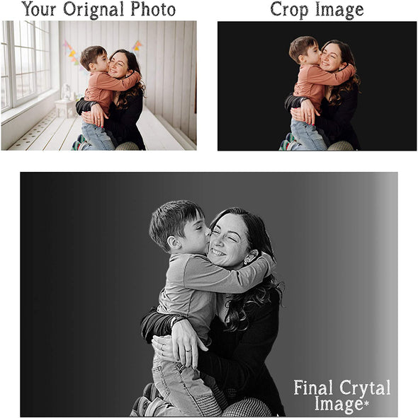 Customized Crystal Block For Mother, Gift For Mother's Day