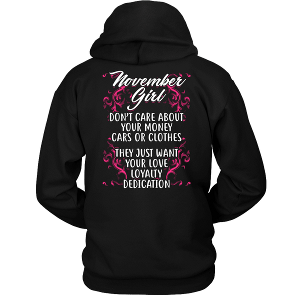 Limited Edition ***November Girl Don't Care About Money*** Shirts & Hoodies