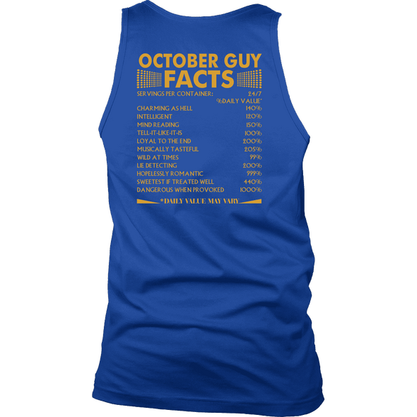 Limited Edition ***October Guy Facts Back Print*** Shirts & Hoodies