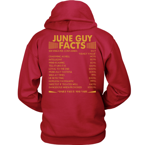 Limited Edition ***June Guy Facts Back Print*** Shirts & Hoodies
