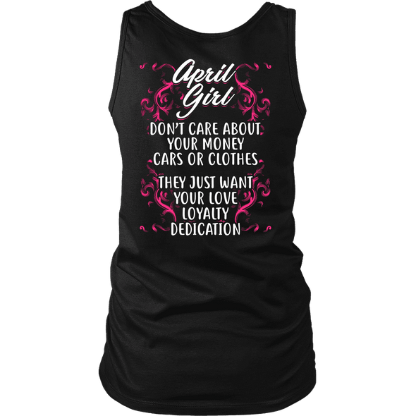 Limited Edition ***April Girl Don't Care About Money Back Print*** Shirts & Hoodies