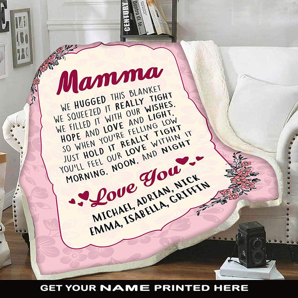 Personalized Grandma's Love You Blanket for Grandma/Grandpa/Mamma/Auntie