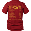 Limited Edition ***November Guy Facts Back Prints *** Shirts & Hoodies