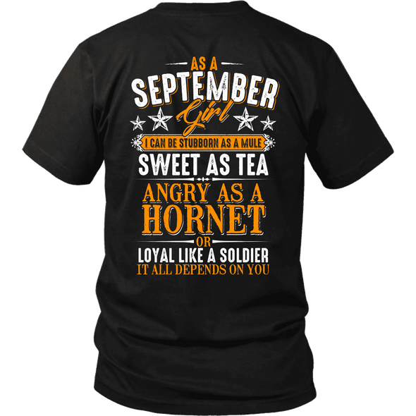 Limited Edition ***September Girl Sweet As Tea Back Print*** Shirts & Hoodies