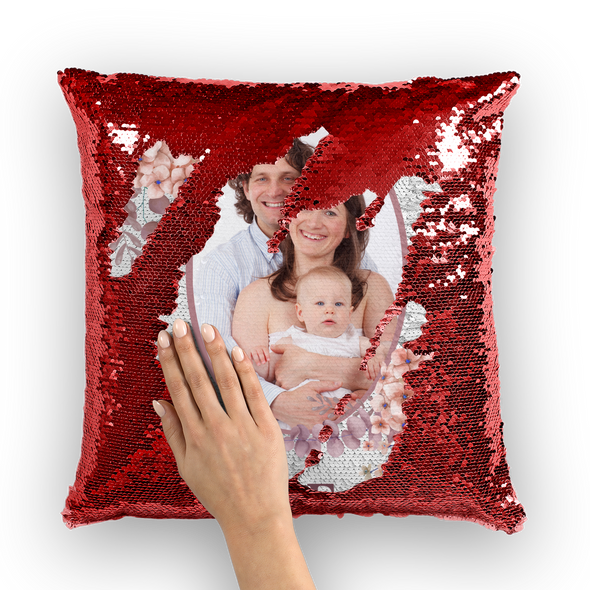 Family Sequin Pillow Cushion Cover