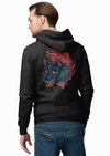 Slaughter Head Angry Wolf Tattoo Printed Hoodie