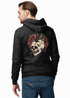 Snake And Skull Print Hoodie