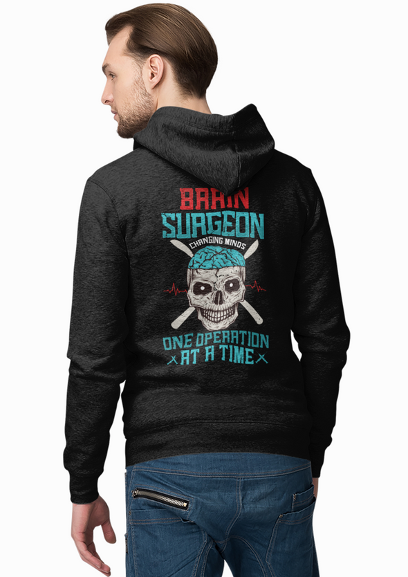 Brain Surgeon Skull Printed Unisex Hoodie