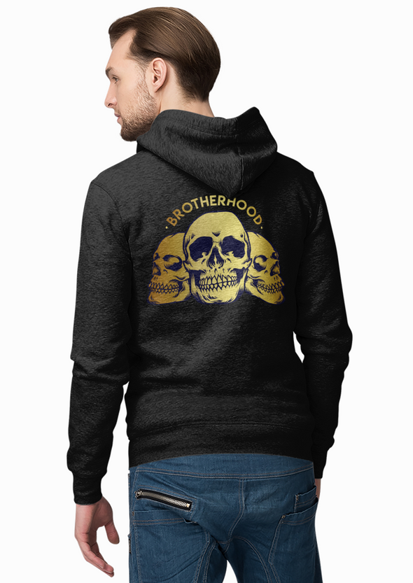 Brotherhood Gold Skull Unisex Hoodie