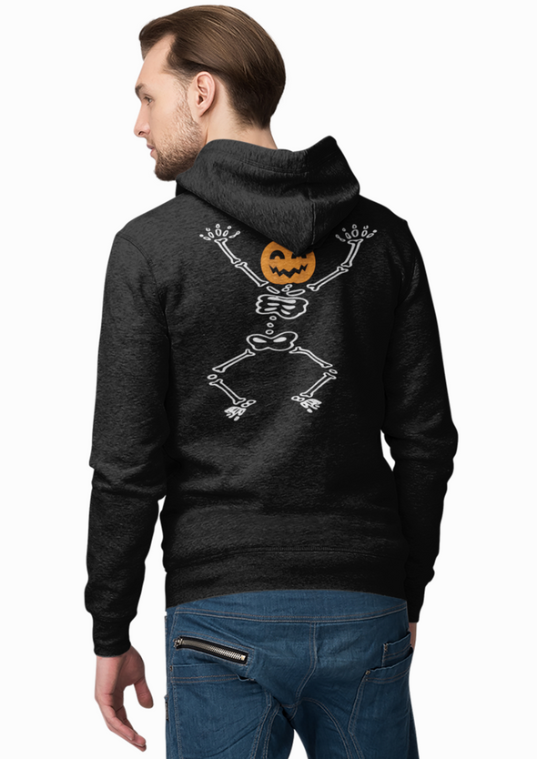 Funny Halloween Skeleton Printed Hoodie