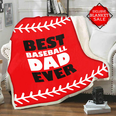 Best Baseball Dad Ever Blanket