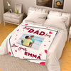 "Best Dad Ever"- Personalized Blanket