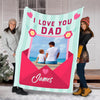 "I Love You Dad"- Personalized Blanket