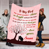 "To My Dad The World Wouldn't Shine So Bright Without The Love Of My Dad"- Personalized Blanket