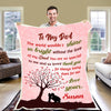 "To My Dad The World Wouldn't Shine So Bright Without The Love Of My Dad"- Personalized Blanket