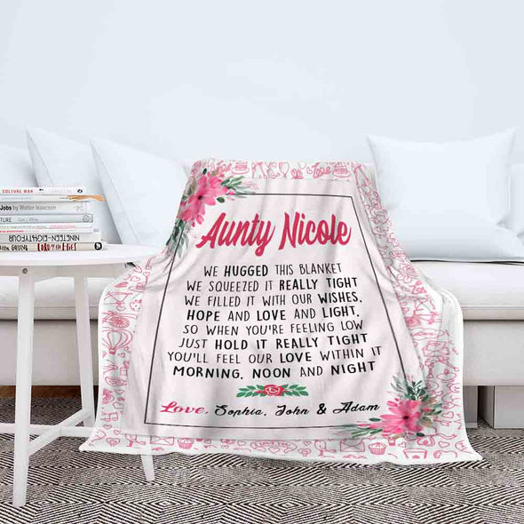 "We Hugged This" Custom Blanket - Perfect Christmas Gift