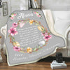 Personalized Fleece Blanket For Nana/Grandma/Papa/Mom with Grand kids Names.