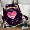 Wherever You Will Touch, You will Know That We Love You Customized Blanket With Kids Names