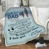 "To My Dad My Greatest Hero "- Personalized Blanket