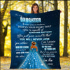 "To My Princess Daughter" Customized Blanket